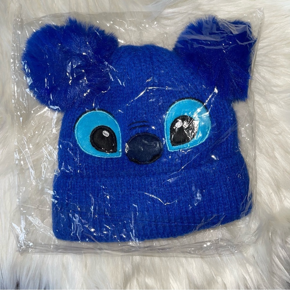 Disney Lilo & Stitch Pom Beanie Knit Hat Cap Embroidered Kids Boys Girls NEW